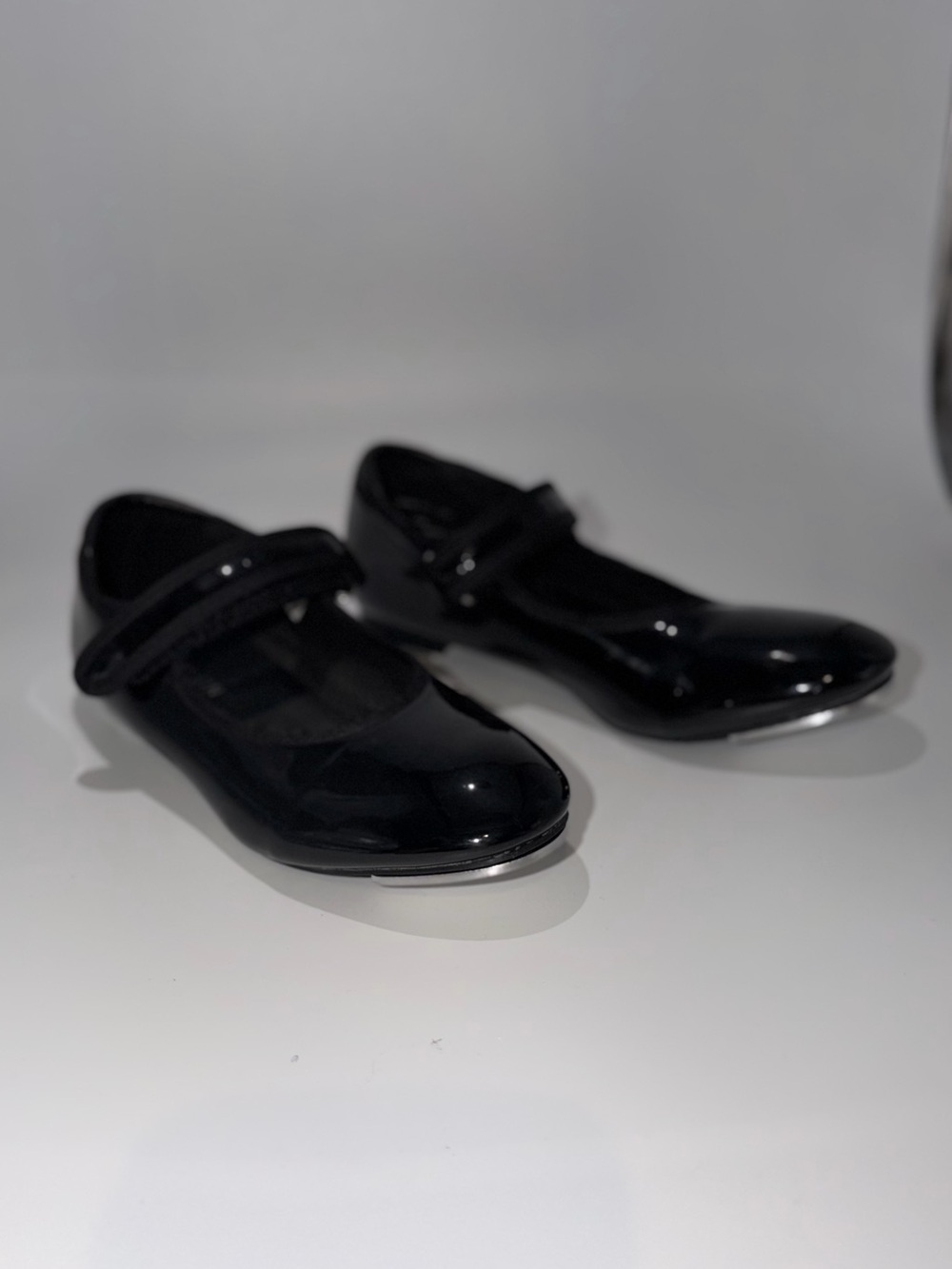 Danskin Girls Black Patent Mary Jane tap Shoes